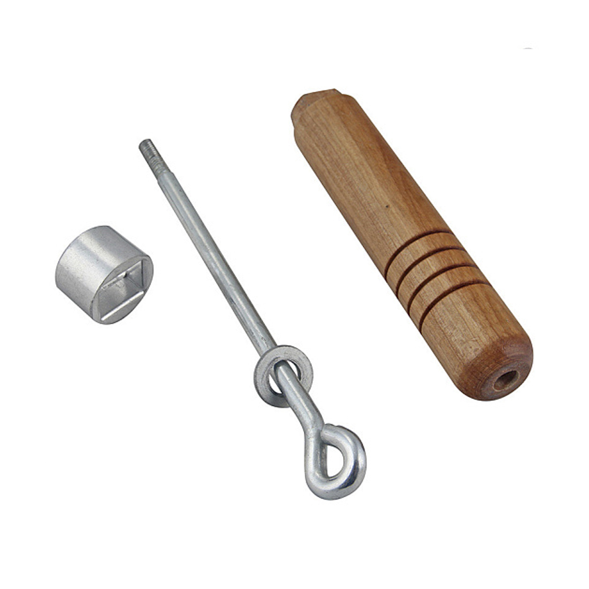 Сковорода чугунная для блинов 23 см, съемная дерев. ручка (1/10) "mallony" cp-23