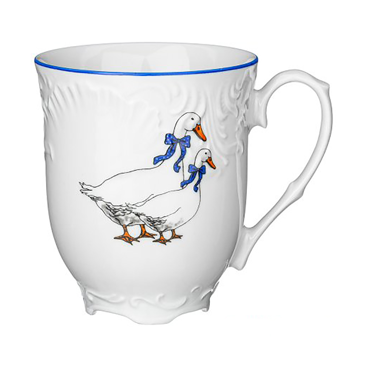Кружка "rococo" гуси 300 мл (1/6/36) "cmielow" omd666-рококо-16