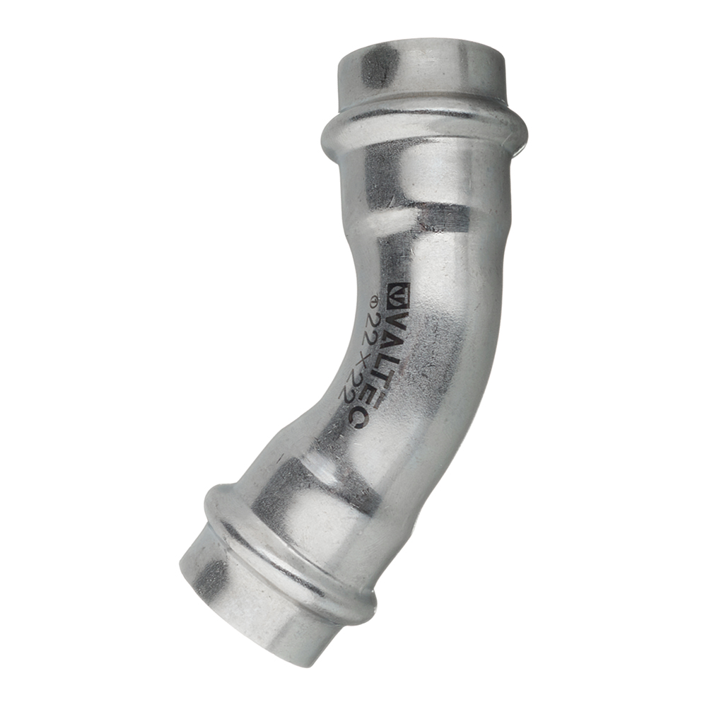 Угол пресс 45' 22 нержавеющая сталь VALTEC