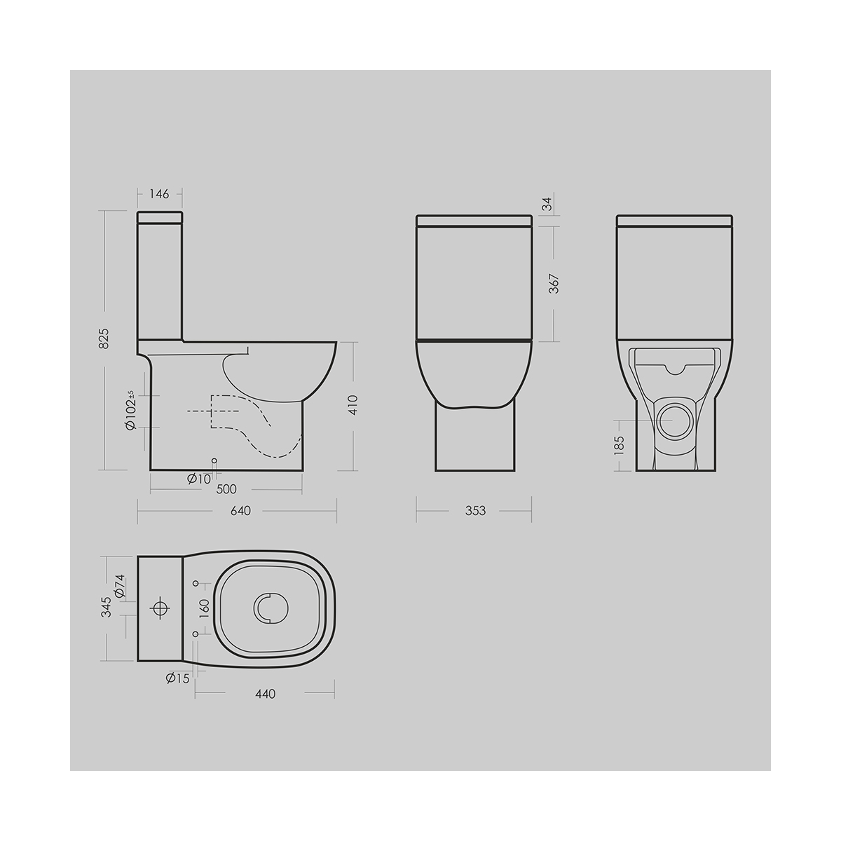 Унитаз напольный "quadro slim" белый "sanita luxe"  wc.cc/quadro/2-slimdm/wht.g/s1