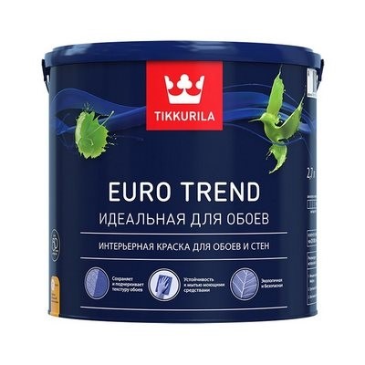 Тиккурила ЕВРО ТРЕНД 2,7л (1) Краска интерьерная для обоев и стен