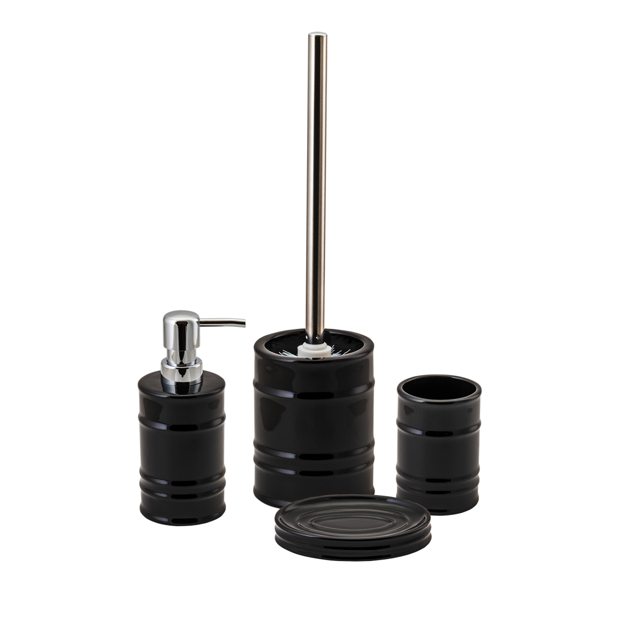 Мыльница "oil" керамика (черный) (1/12) "аквадекор" atc-1205bk-04