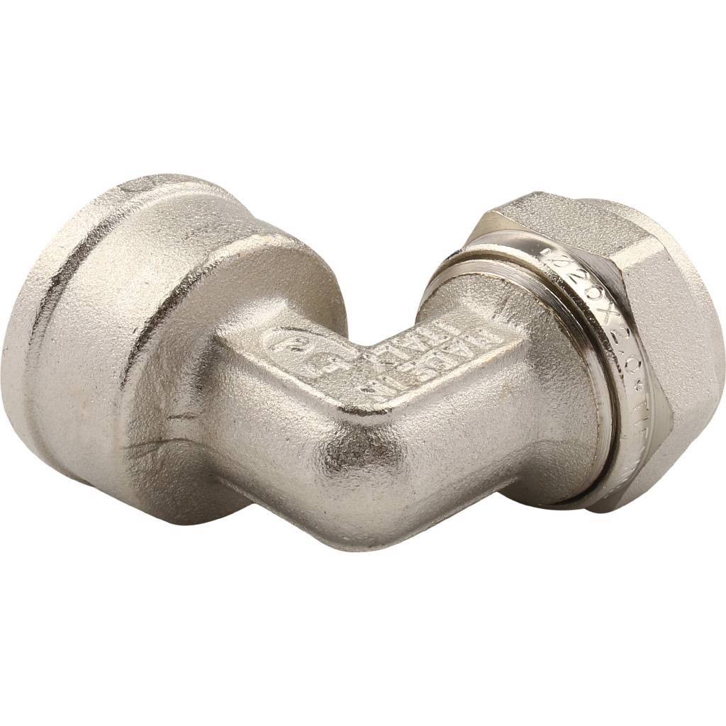 Угол переходной 20 х 3/4'' ВР обжим TIEMME для металлопластиковых труб