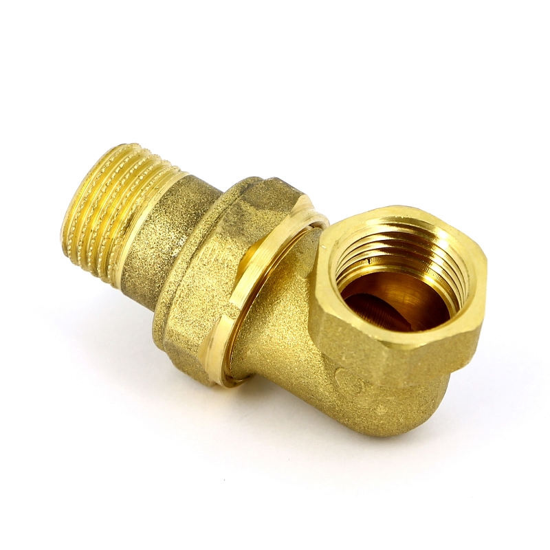 Американка угловая с плоской прокладкой 1/2" x 1/2" ВН латунь UNI-FITT