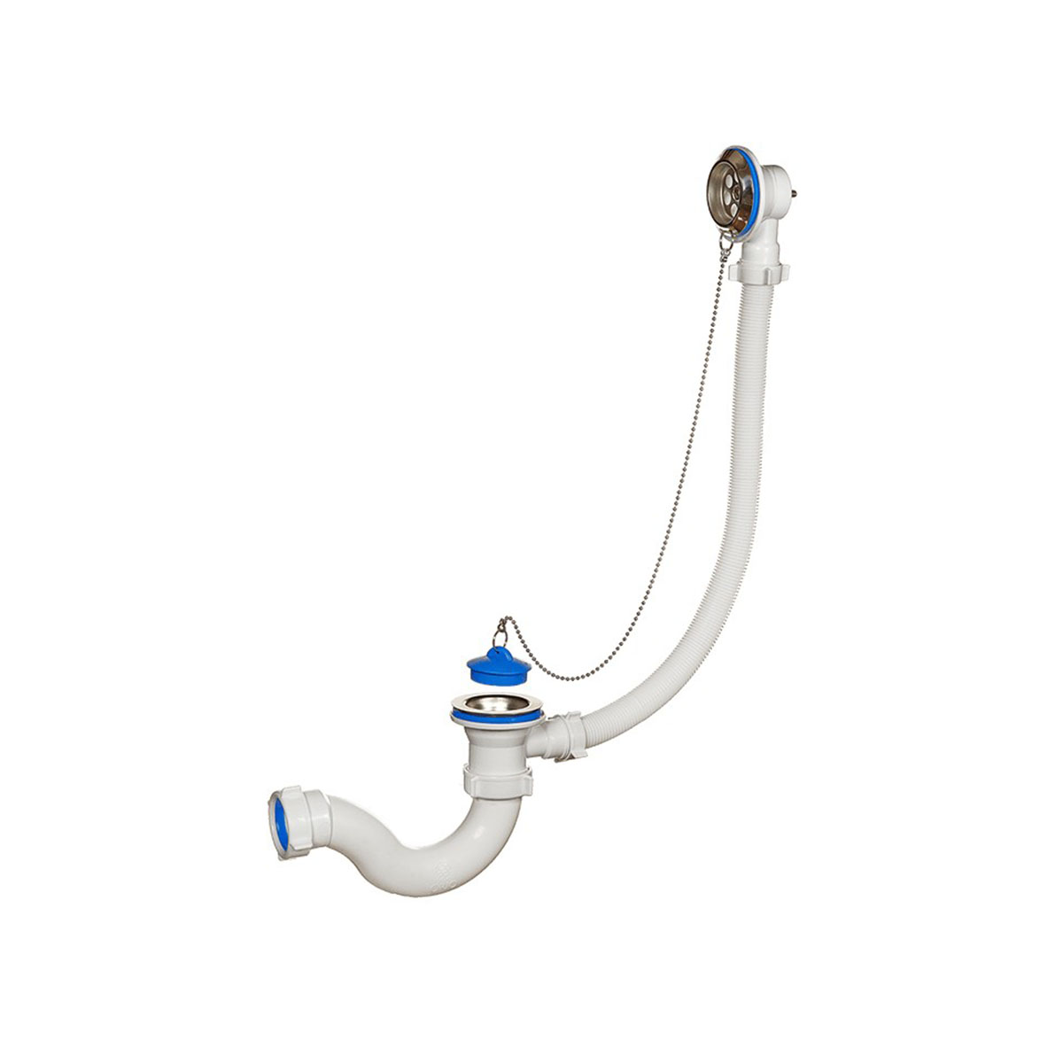 Сифон для ванн 1 1/2" х 40 мм с переливом (1/40) "orio" а-4008