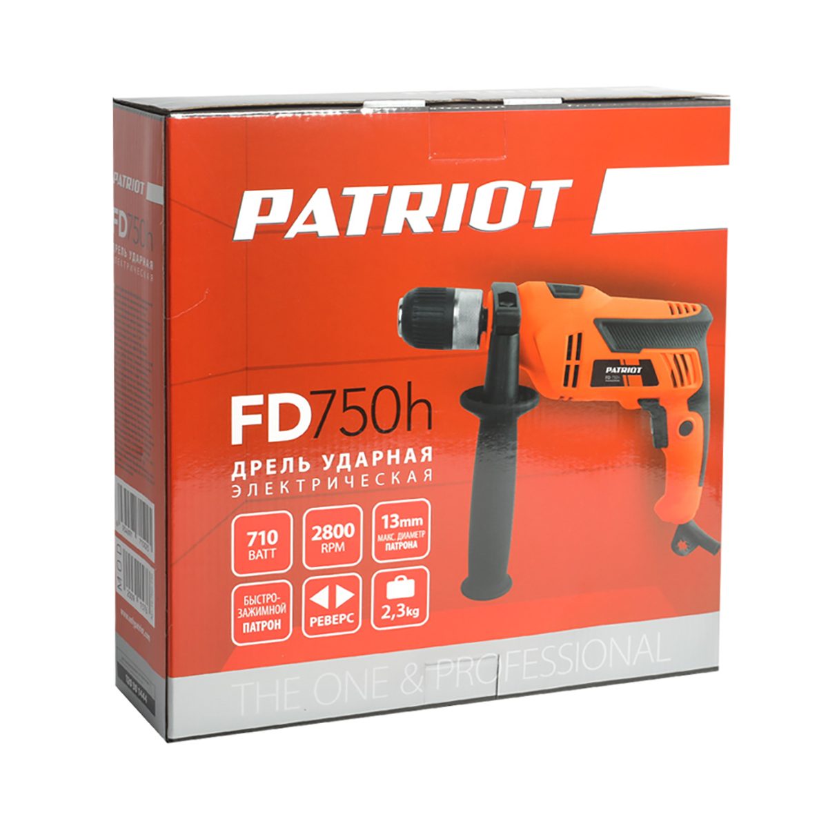 Дрель ударная fd 750h (1/5) "patriot" 120301444