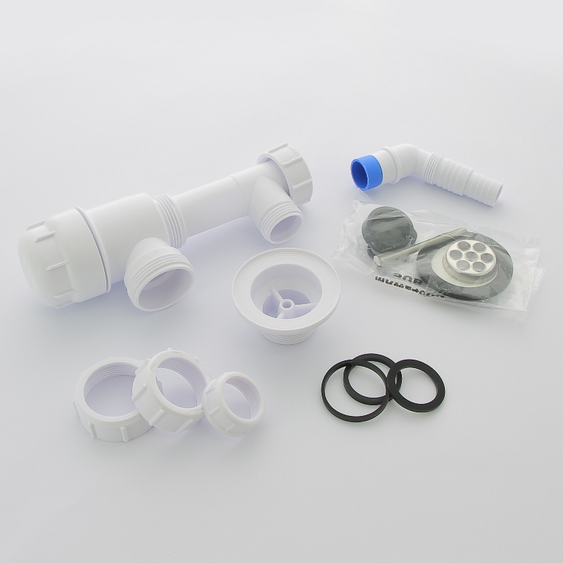 Сифон McALPINE бутылочный 1 1/4" x 32 мм с вып. 60 мм нерж. реш., пробкой и адаптером д/быт. техники