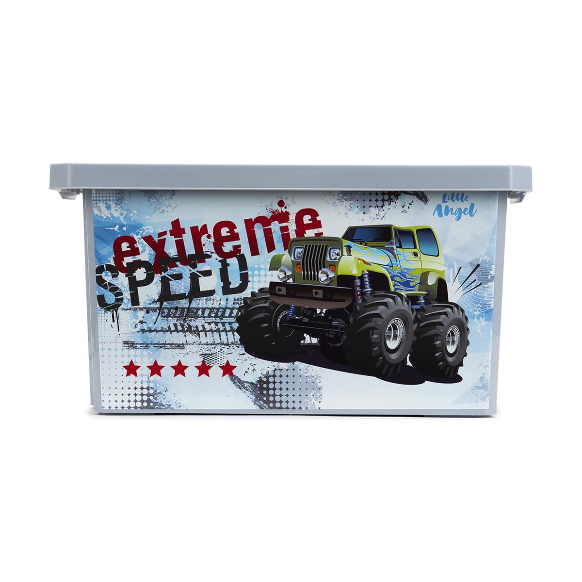 Ящик для игрушек "супер трак" 17 л (1/12) "lalababy" la1029