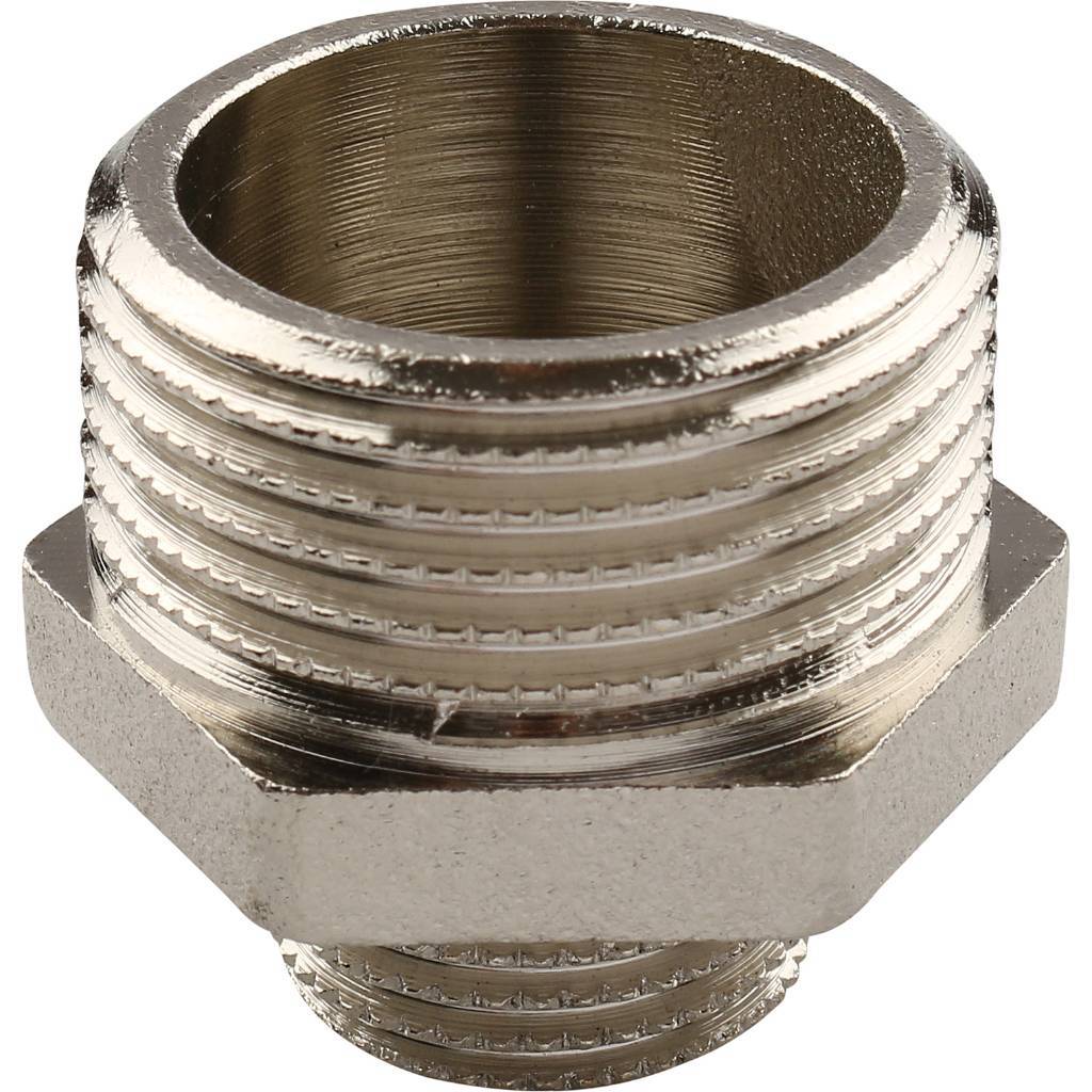 Ниппель резьбовой НР 1" x 3/4" никель TIEMME