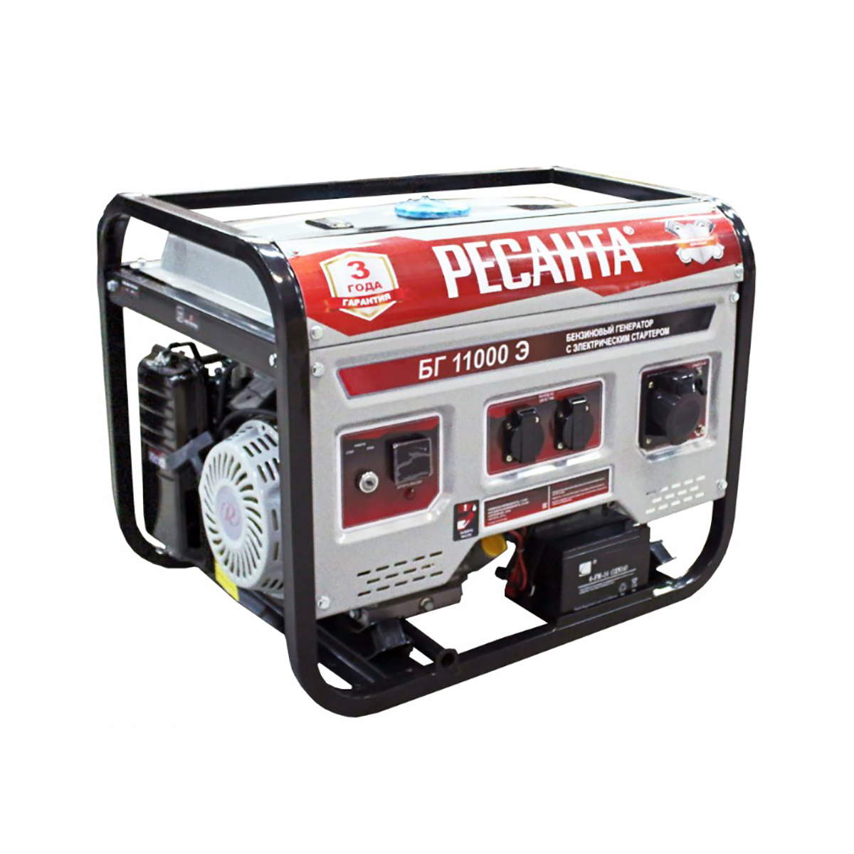 Генератор бензиновый бг-11000 э 8,5 квт (1) "ресанта"
