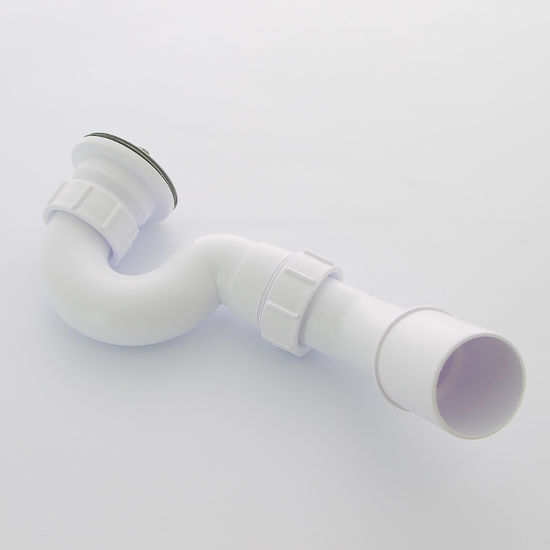 Сифон McALPINE трубный P/S-образный 1 1/2" х 40 мм, 70 мм нерж. реш., высота 104 мм, выход 50/40 мм