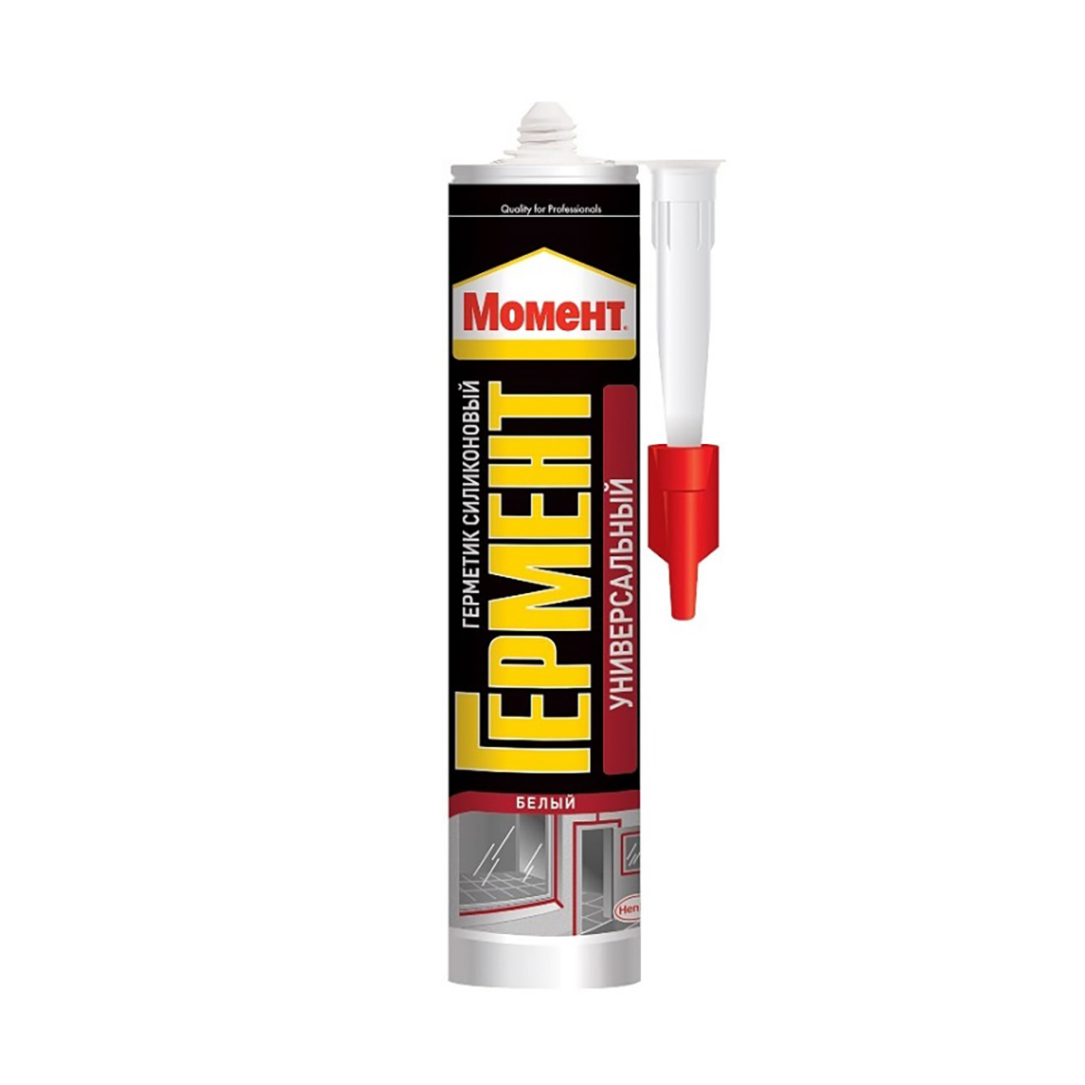 Герметик гермент силикон. нейтральн. универсал. белый 280 мл (1/12) хенкель