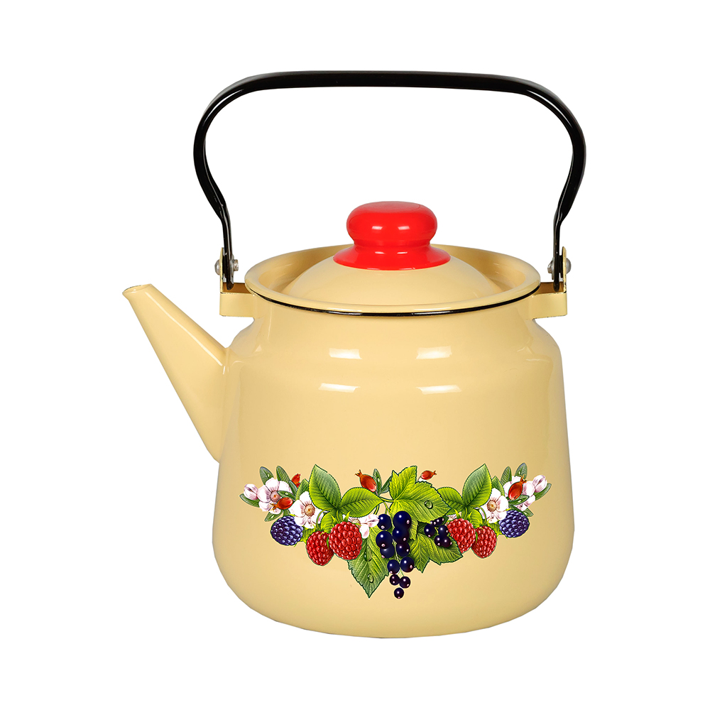 Чайник эмалиров. декор. 3,5 л (1/4) "стальэмаль"  1с26с