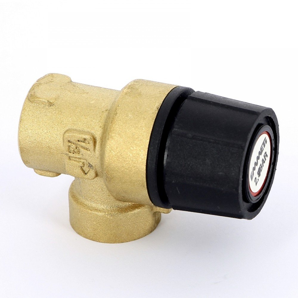 Предохранительный клапан EMMETI ВВ 1/2" 2,0 bar. С нестандартной регулировкой