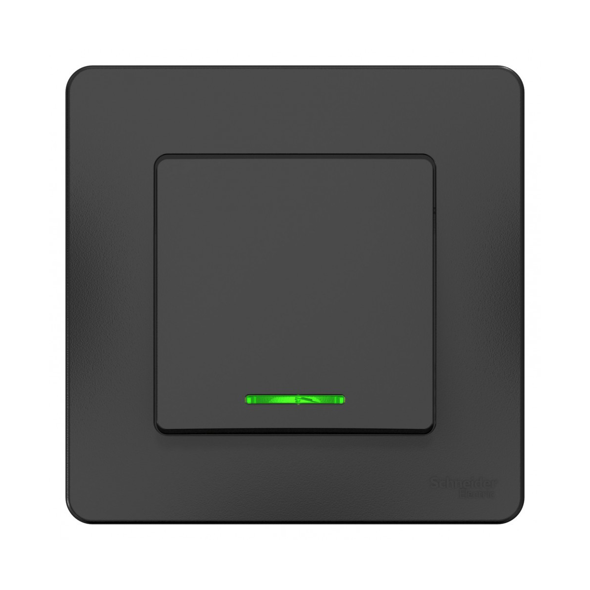 Переключатель "blanca" 1 кл. с индикатором 10а, антрацит (1/10/20) "schneider"