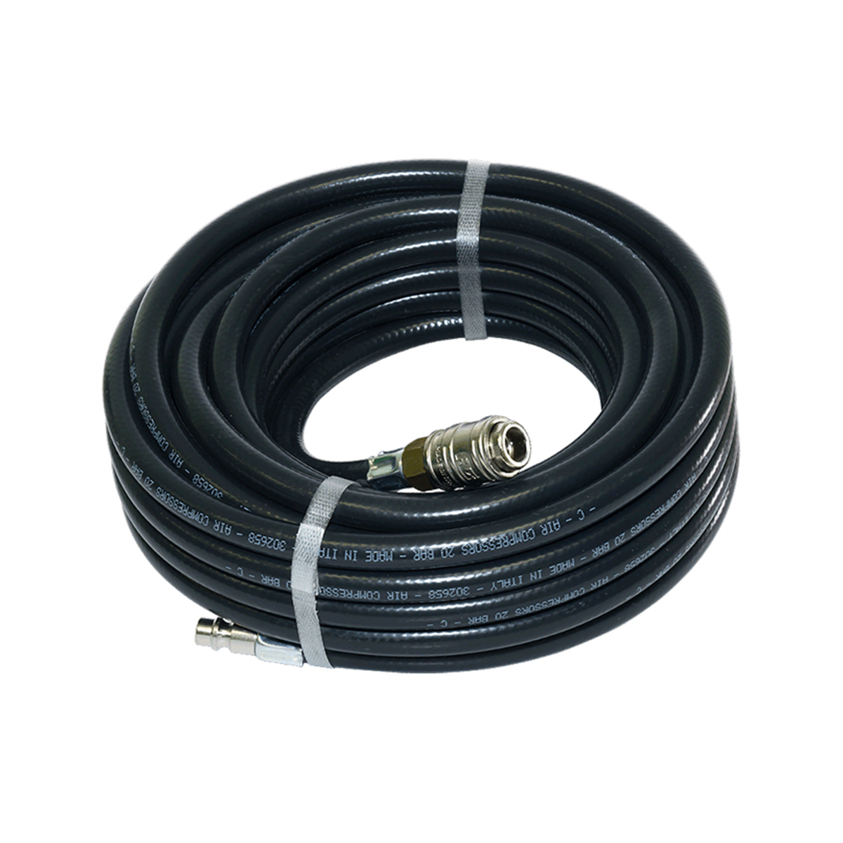 Шланг резиновый для пневмоинструмента d=10/15 мм 15 м, с фитингами rapid (1) "fubag" 170112