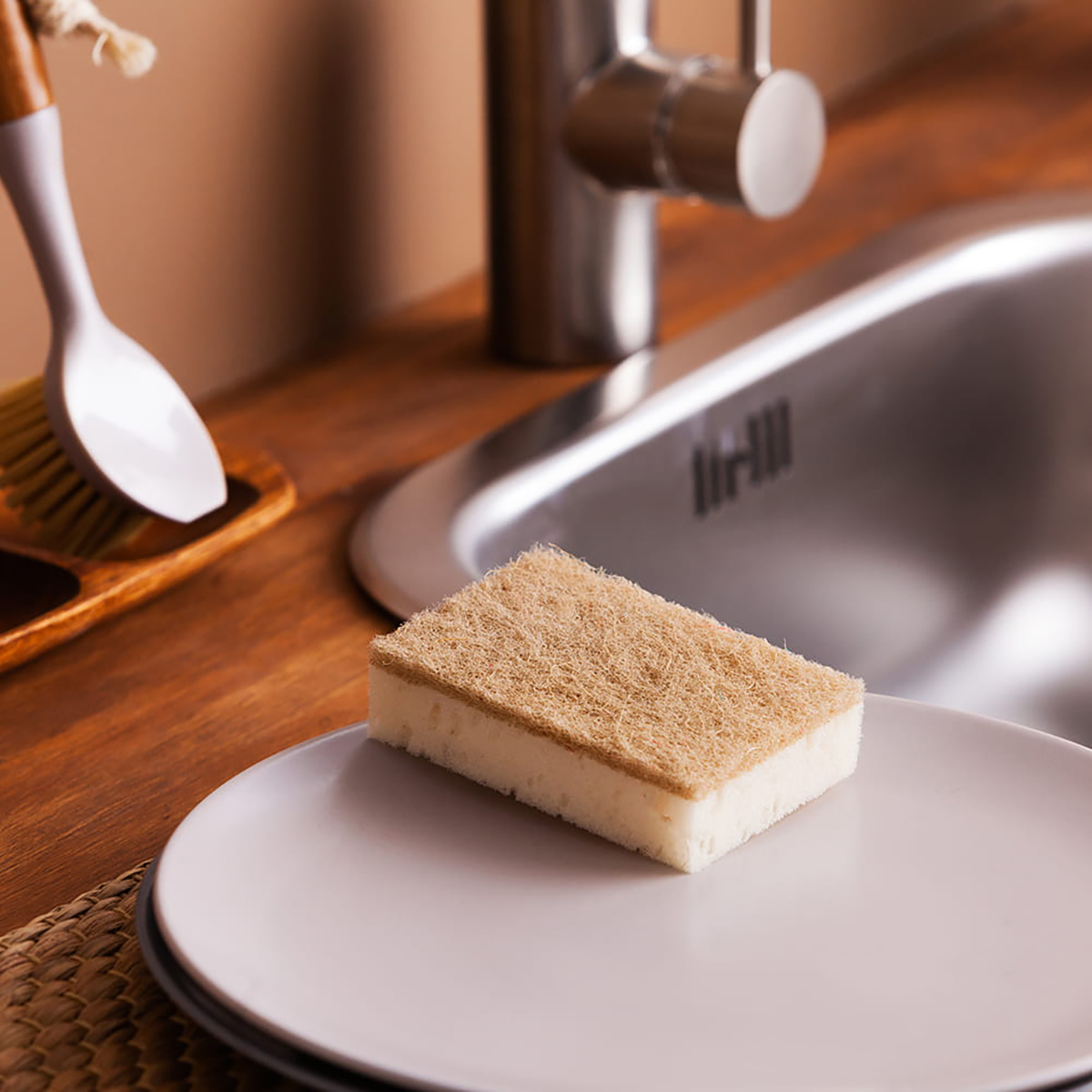 Губки для посуды "эко натурал" упак. 2 шт. (1/28) "york"