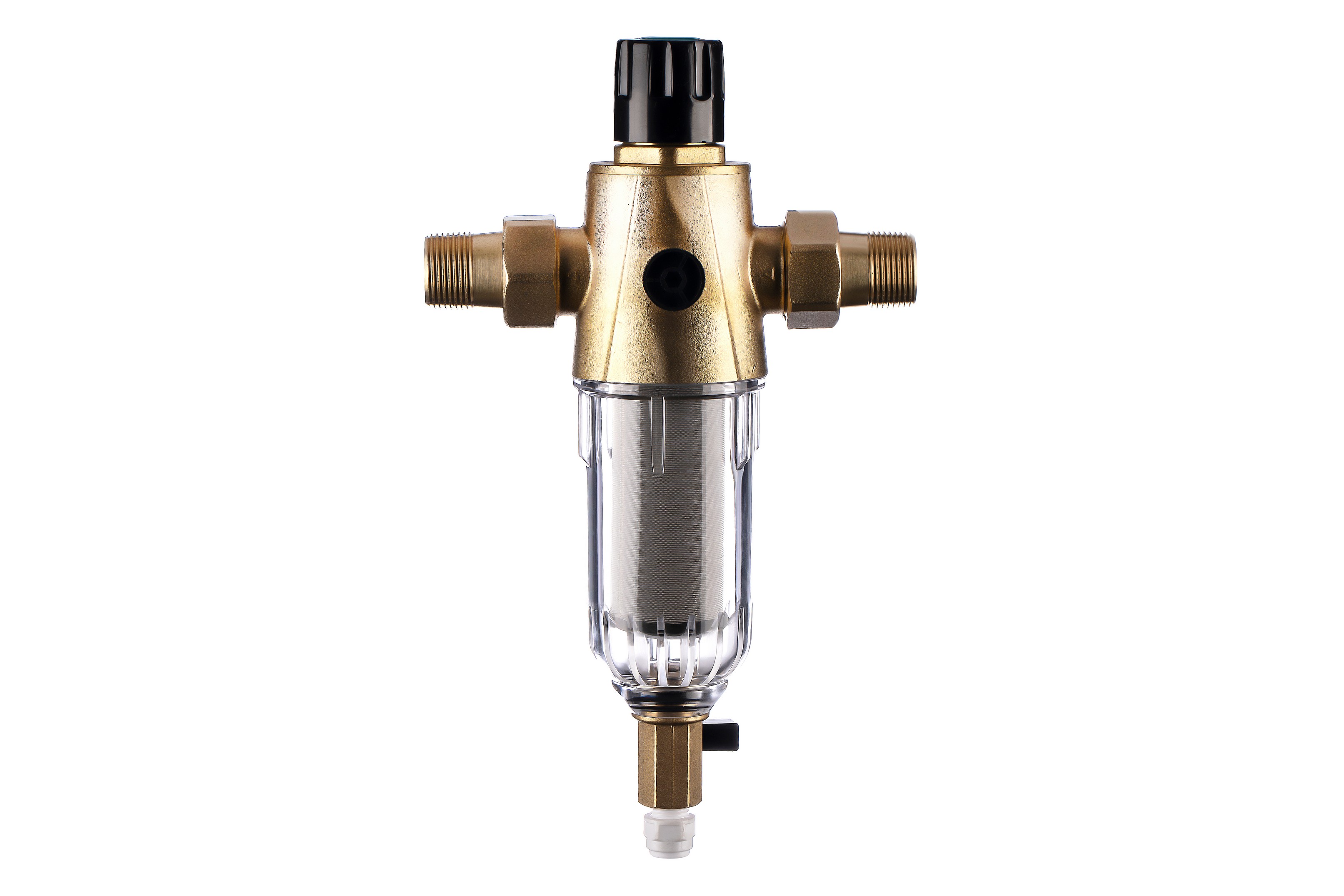 Фильтр магистральный промывной Гейзер Бастион 3/4 для ХВС с манометром