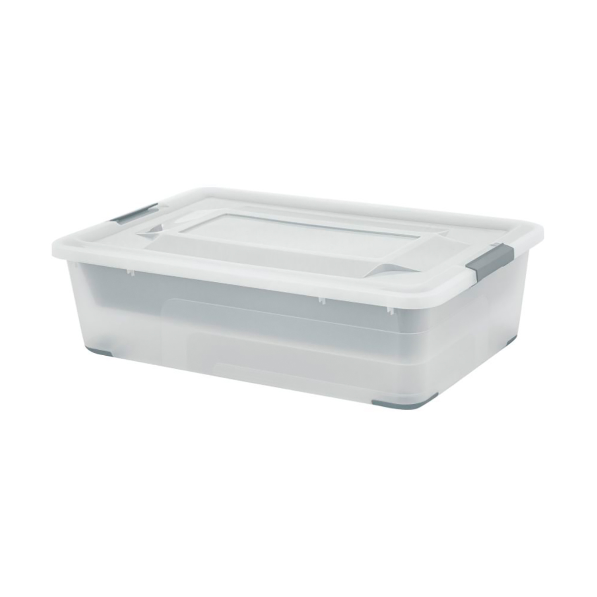 Ящик для хранения "bergen" с лотком 25 л (прозрачный) (1/5) "plast team" pt6566нат-5