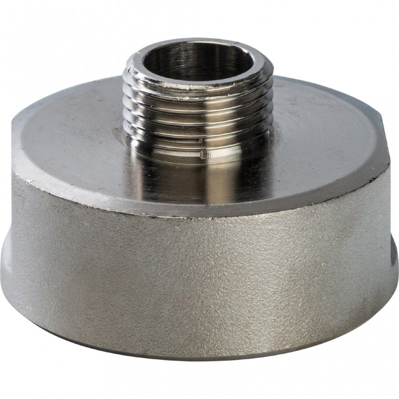 Переходник редукционный ВН 1"1/2 x 1/2" никель STOUT