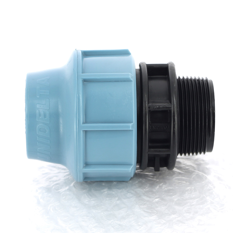 Муфта ПНД обжимная НР 40 х 1"1/2 для водопроводных труб UNIDELTA