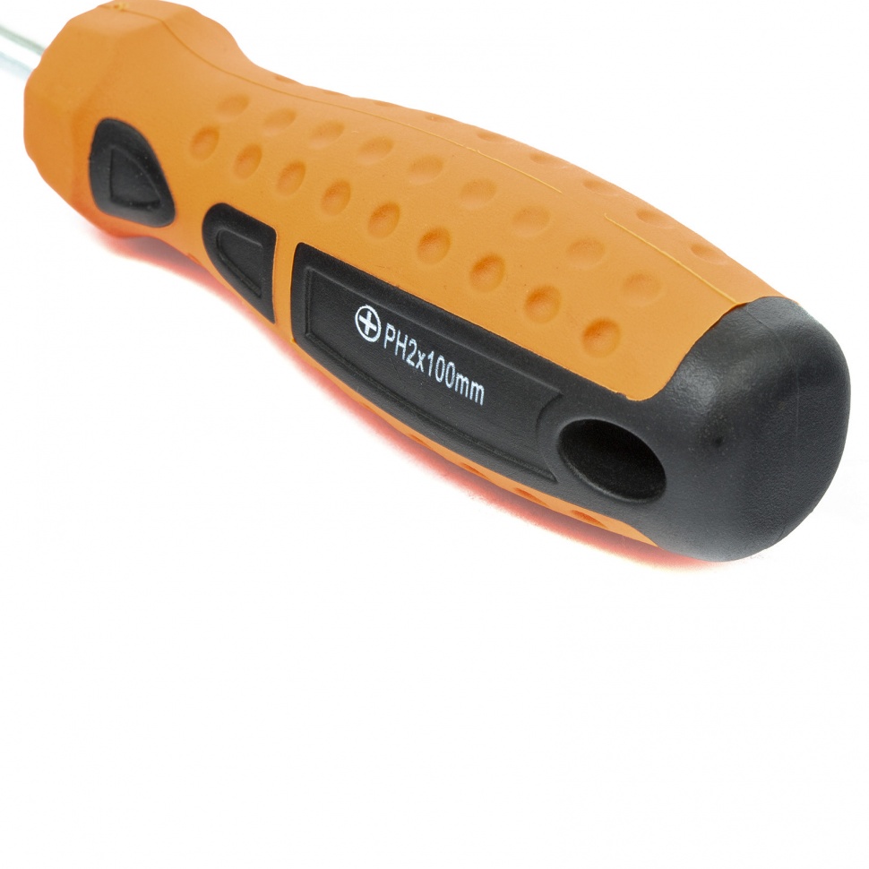 Отвертка "Point", PH2 х 100 мм, CrV, двухкомпонентная рукоятка Sparta (11778)
