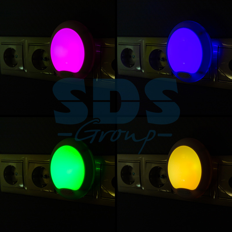 Ночник светодиод. "proconnect" радуга, свечение мультиколор 8 цветов (1/96) 75-0305