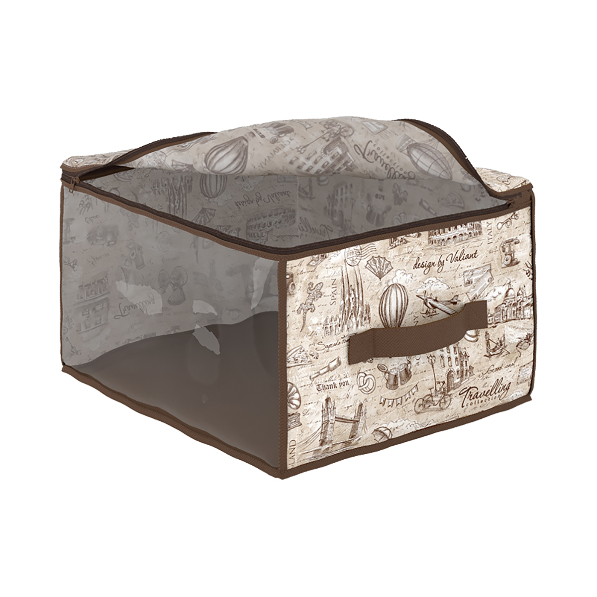 Кофр для хранения "travelling" 35*30*20 см с застёжкой-молнией (1/24) "valiant" tc-cb-s