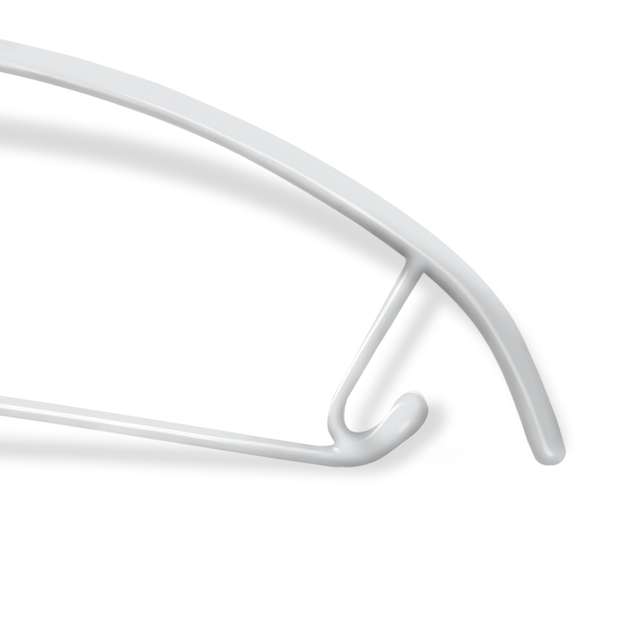 Вешалки для одежды с противоскольз. покрытием, с перекл. (3 шт.) белые (1/14) "valiant" wh-213r11s