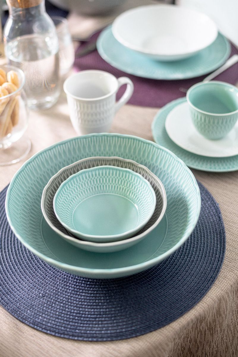 Салатник "sofia" серая глазурь 17 см (1/6/36) "cmielow" 0883520 sofia lb01