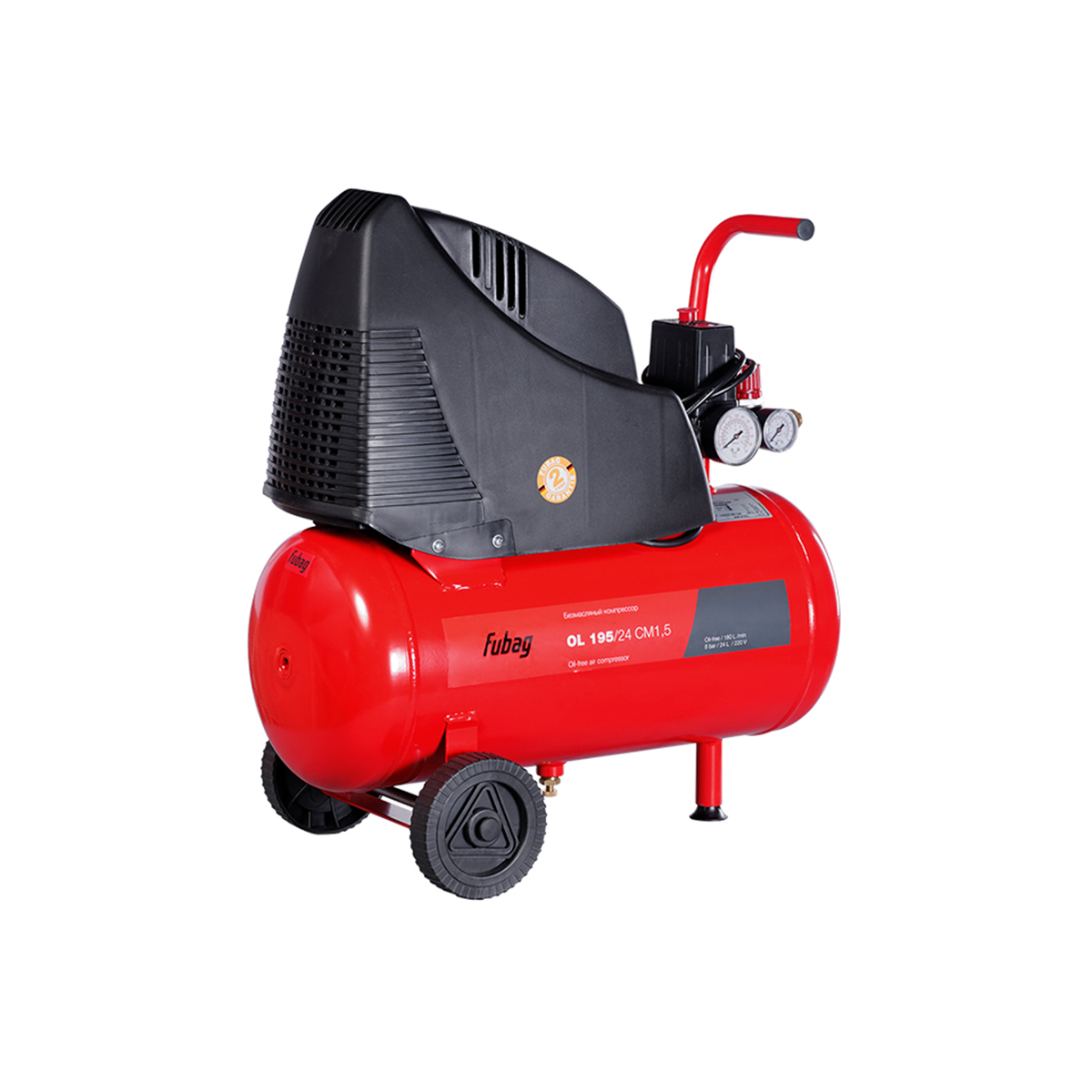 Компрессор поршневой безмасл. ol 195/24 cm1.5 (1) "fubag" a6cc304koa601 (a6cc304koa092)