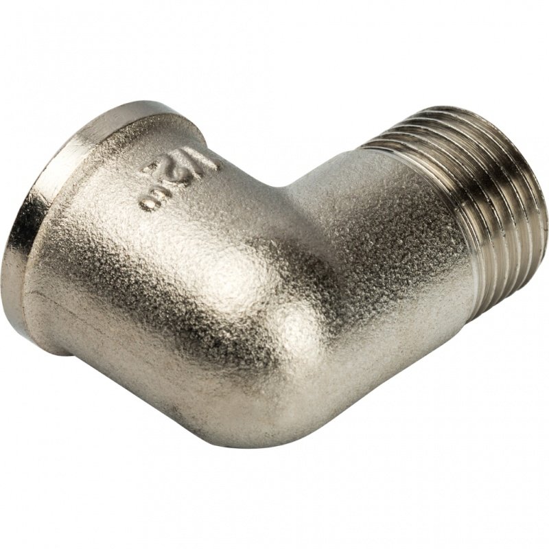 Угол резьбовой ВН 1/2" никель STOUT