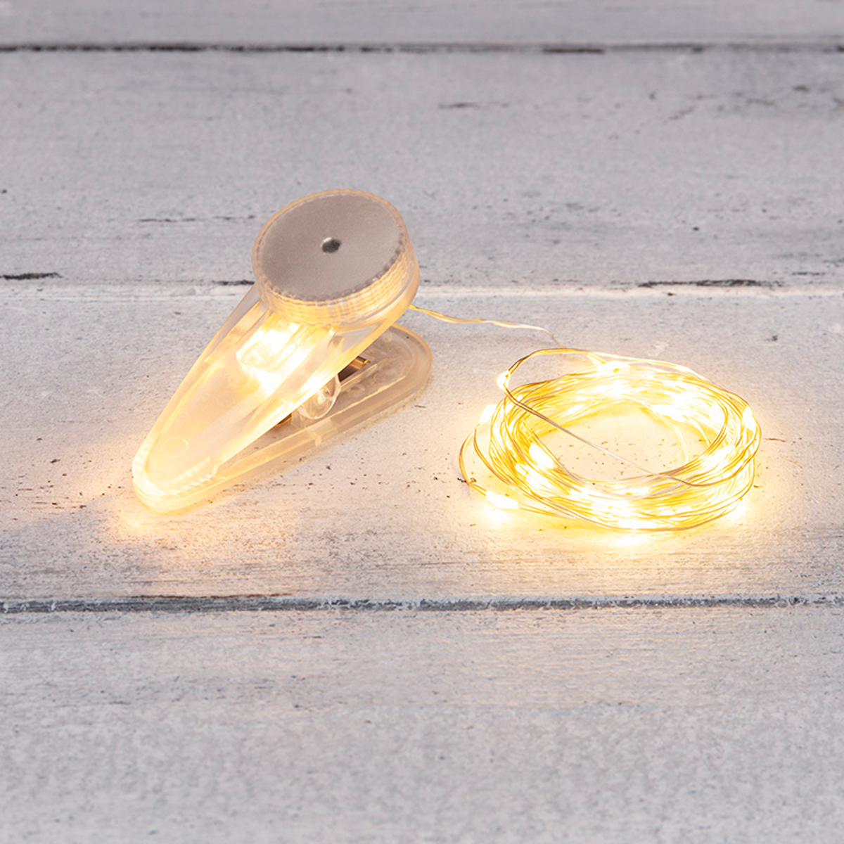 Электрогирлянда "роса" с прищепкой 3 м, 30 теплых ламп (1/96) "neon-night" 302-016