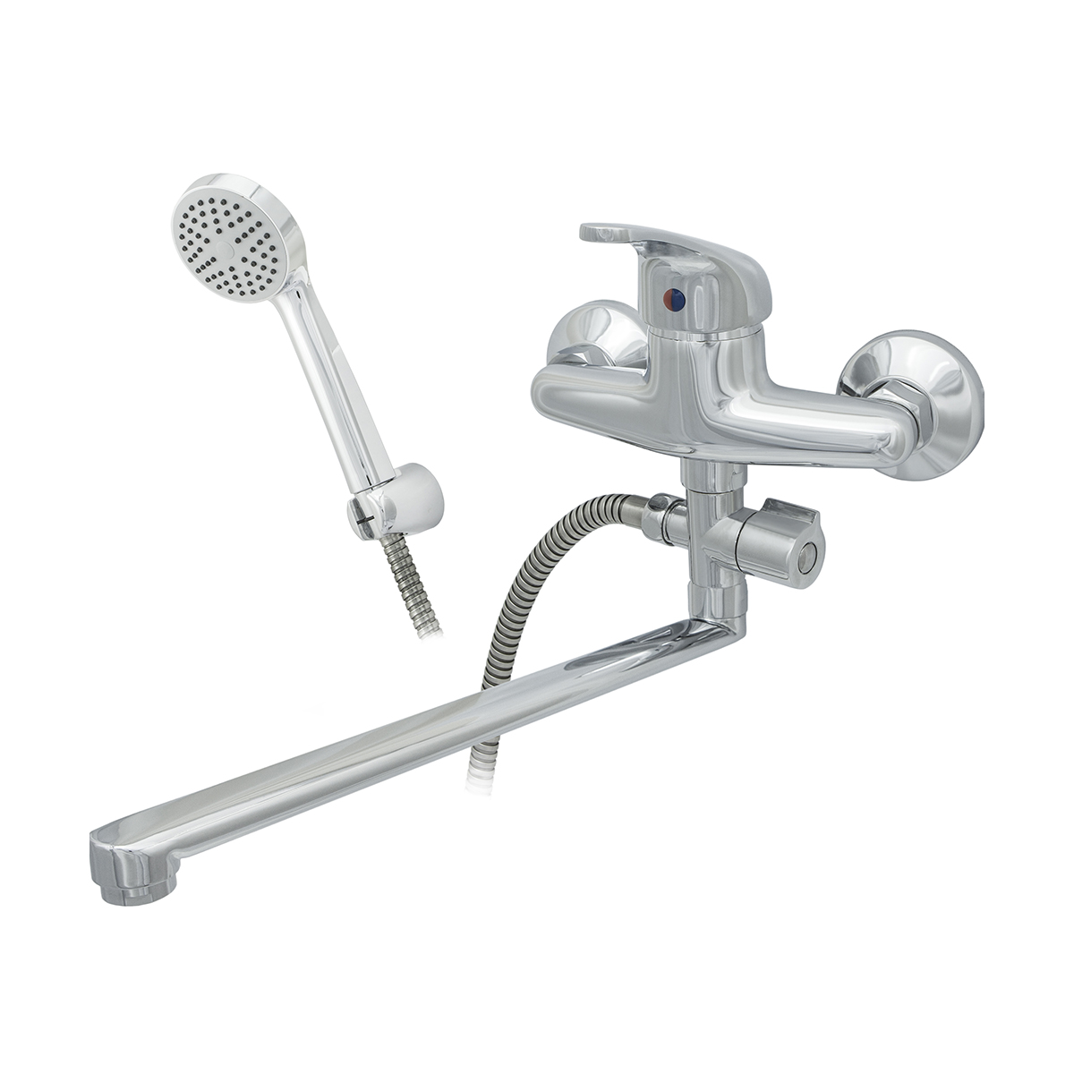 Смеситель для ванн "престиж" цс-см 300/1-4 d35 м-42 длинный поворотн. излив (1/10)