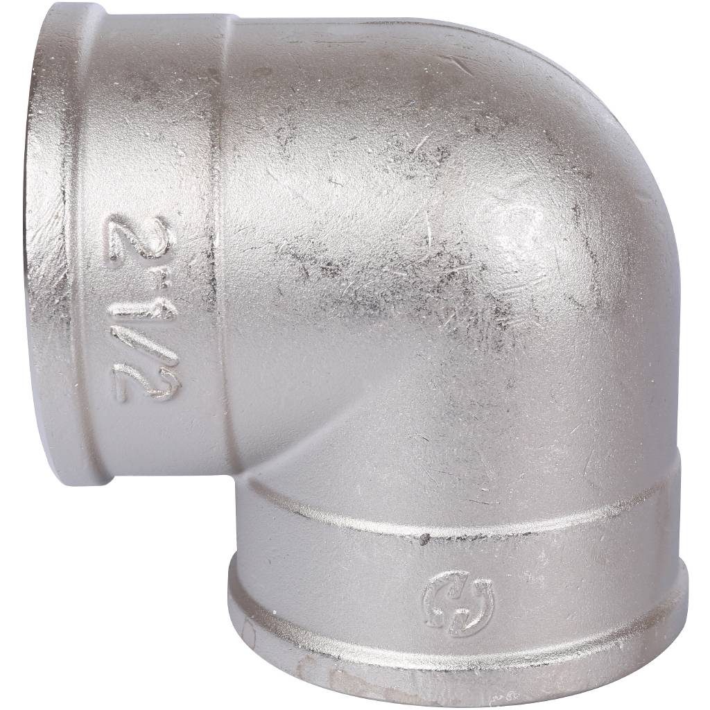 Угол резьбовой ВР 2"1/2 никель STOUT