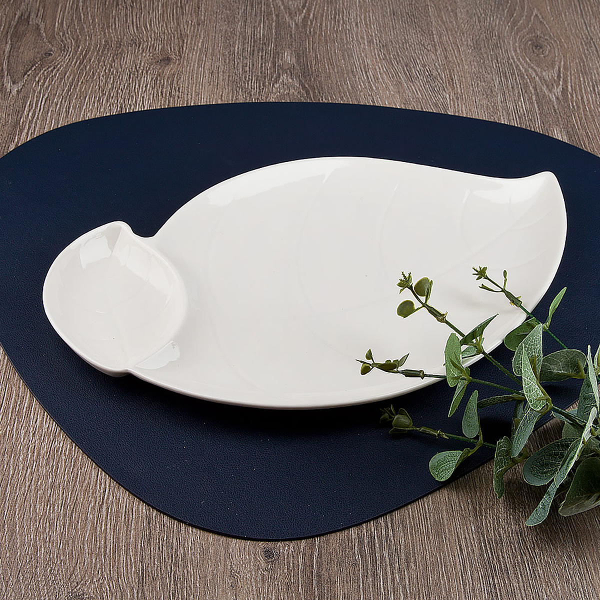 Блюдо сервировочное "маршмеллоу" 40*23*2 см, фарфор (1/5/20) "nouvelle home" 0530104