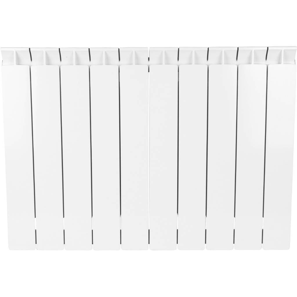 Радиатор STOUT STYLE 500 мм 10 секций, биметал. (боковое подключение) на 16 кв.м.