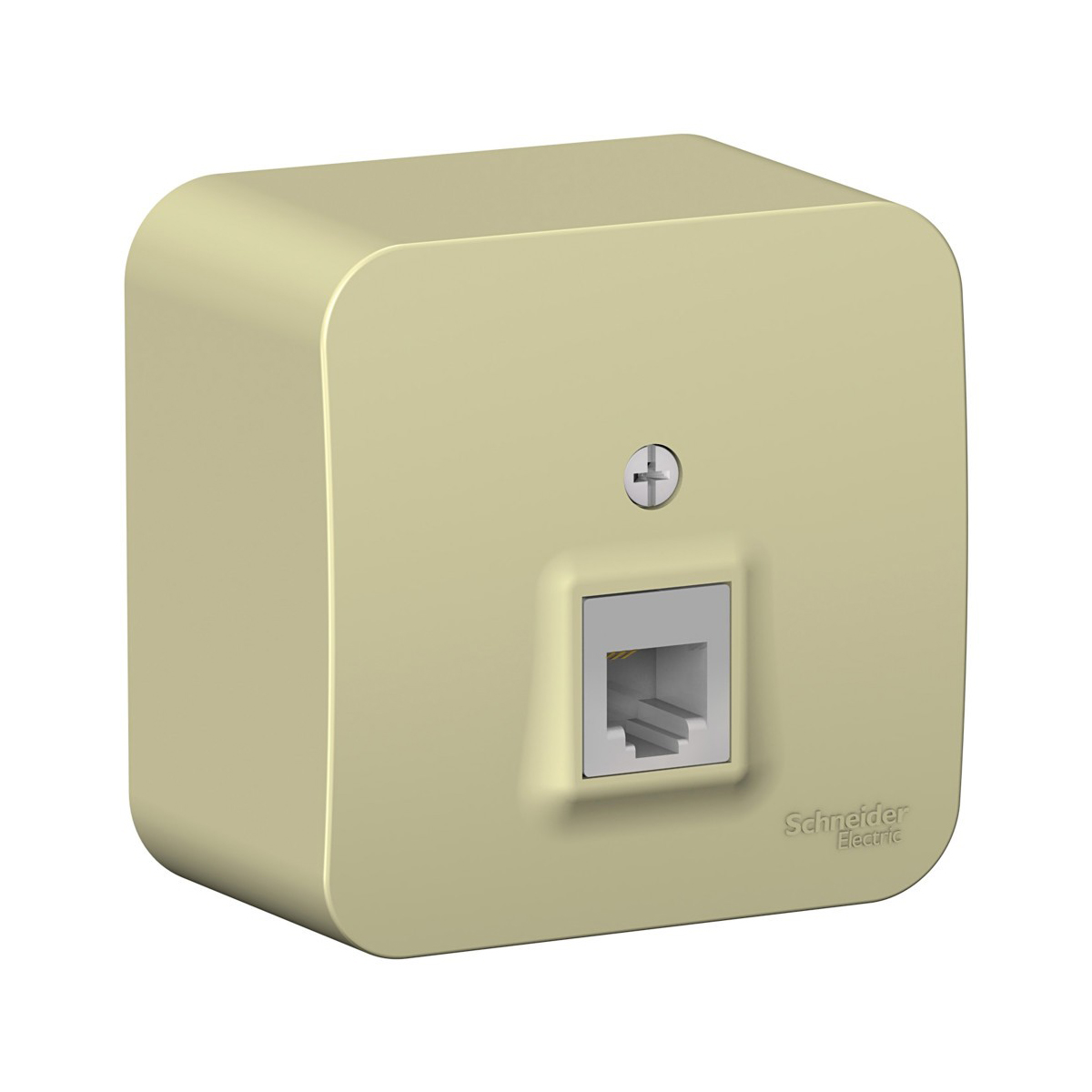 Розетка телефонная открыт. уст. "blanca" rj11, бежевый (1/12/24) "schneider"