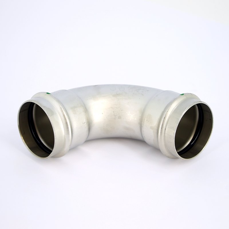 Угол пресс 54 нержавеющая сталь Sanpress Inox VIEGA