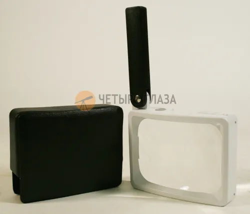 Лупа на ручке/настольная асферическая Eschenbach CombiPlus 2,8x, 100x75 мм