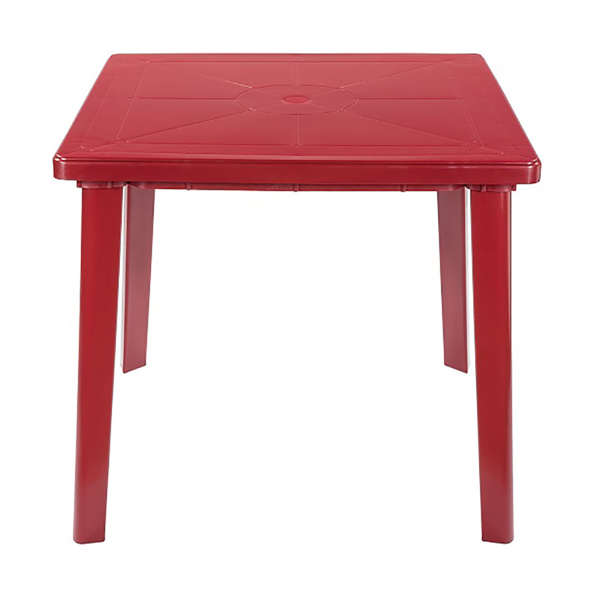 Стол пласт. квадрат. 80*80*71 см (вишневый) (1) "стандарт пластик"