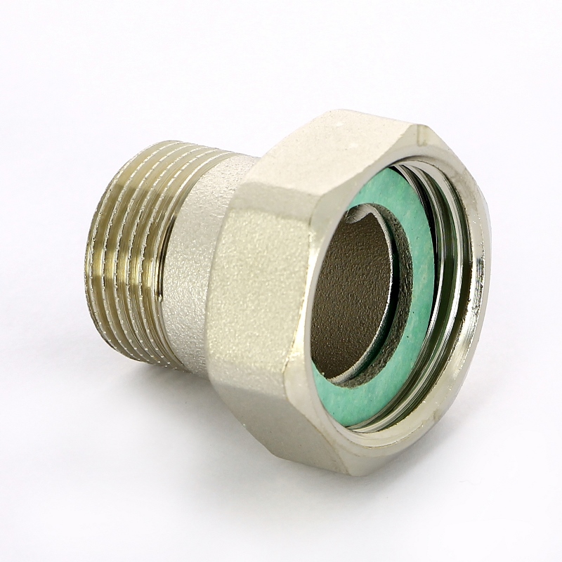 Американка с накидной гайкой плоской прокладкой 1" x 3/4" ВН никель UNI-FITT