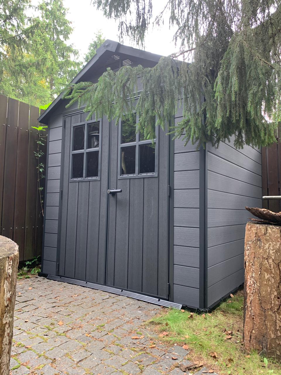 Сарай "Ньютон 757" (размеры 210 х 216 ), серый