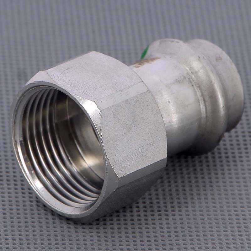 Муфта пресс-В 22х1" нержавеющая сталь Sanpress Inox VIEGA