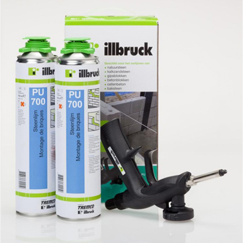 Профессиональная клей пена клей для блоков пеноблоков Иллбрук Пу 700 - illbruck pu 700 Размер - Объем 700 Мл Цена за 1 шт.