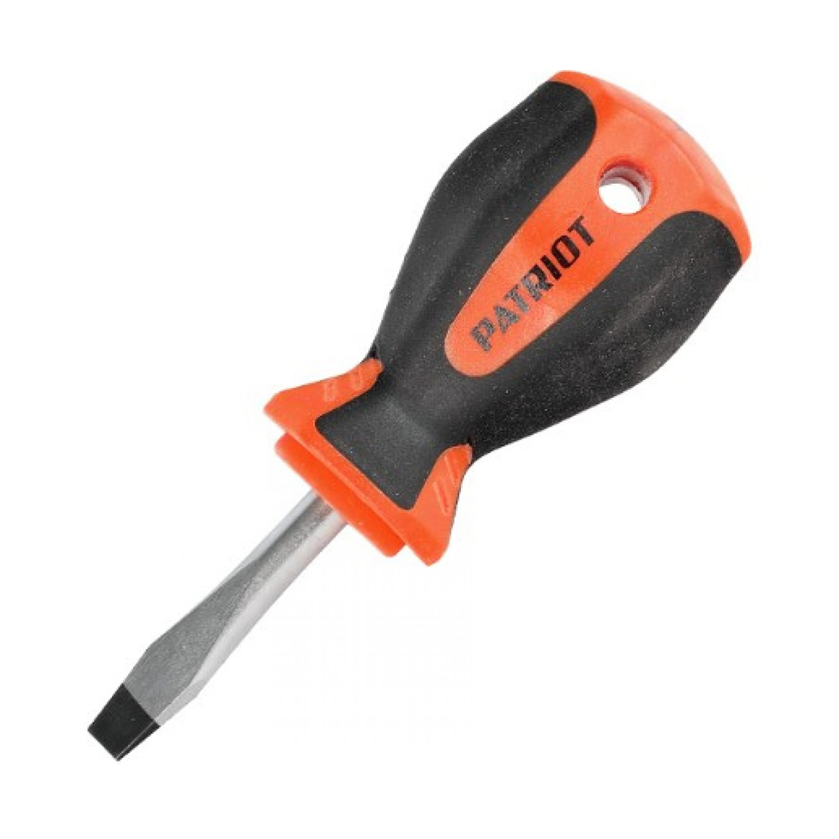 Отвертка плоская магнитная 6 x 38 мм sl, 2-х комп. рукоятка (1/12) "patriot" 350003163