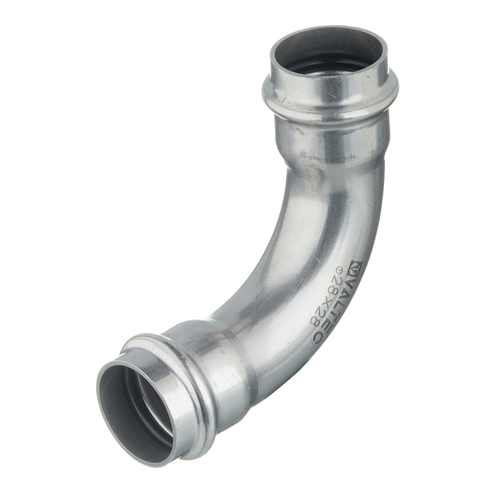 Угол пресс 90' 28 нержавеющая сталь VALTEC