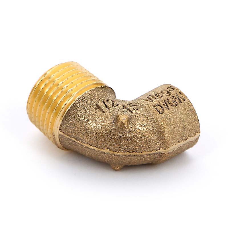 Угол 90° переходной пайка - НР 15 x 1/2" VIEGA бронза