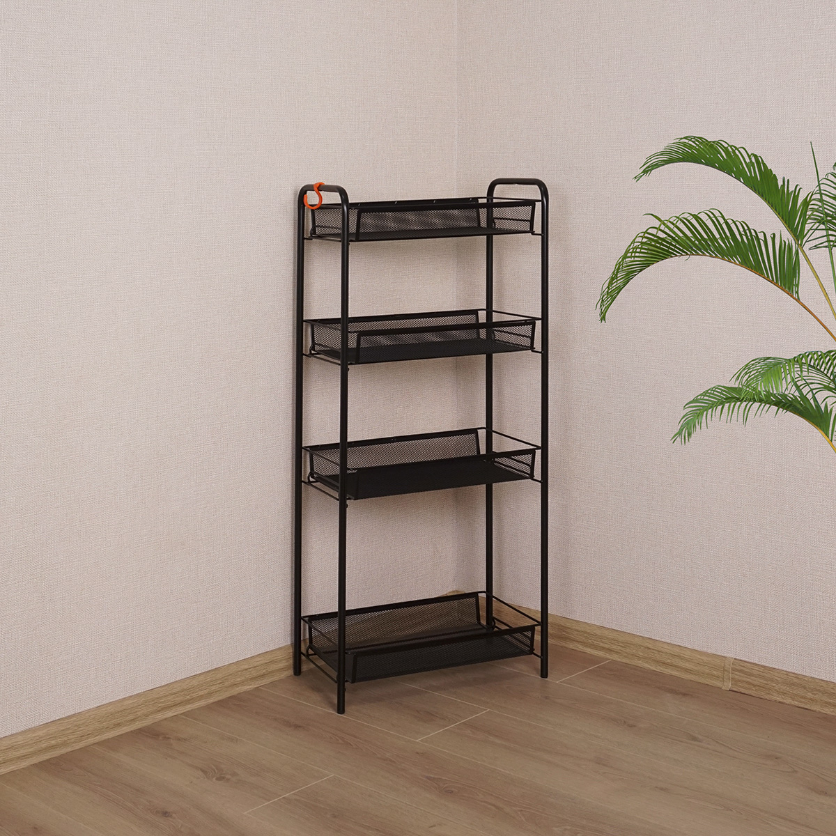 Этажерка "ладья 24" 4 корзины (250*440*960 мм) черный (1) э 556 ч