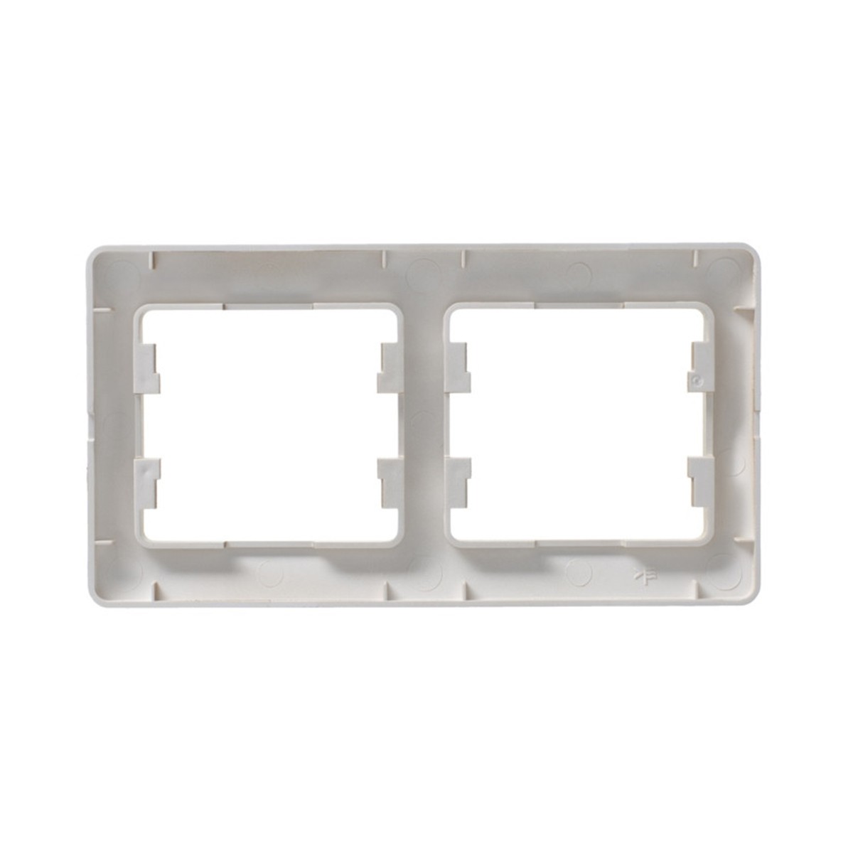 Рамка "glossa" 2-х местн. горизонтальная, титан (1/30/180) "schneider"